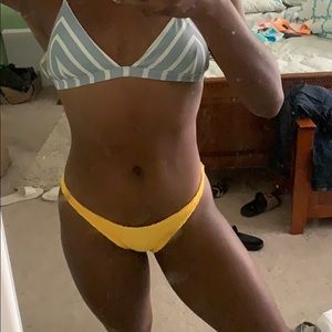 Rouched bikini cheeky bottoms